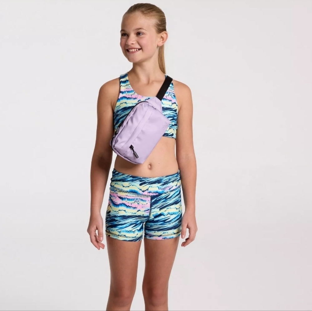 NWT DSG Girls Mid Rise Shortie Shorts Momentum Size M